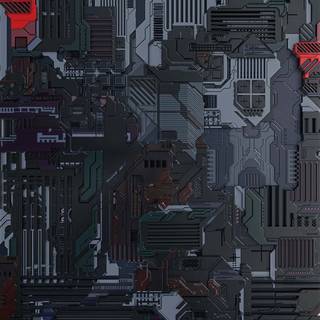 Neon tech futuristic wallpaper