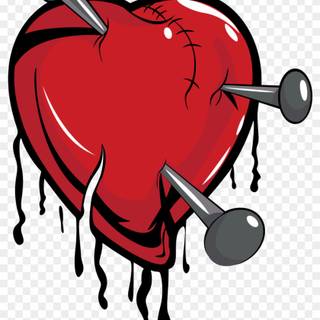 Heart broken logo cartoon wallpaper