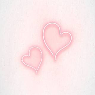 Light pink heart wallpaper