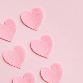 Light pink heart wallpaper