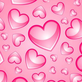 Light pink heart wallpaper
