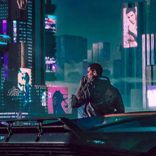 4k Cyberpunk iPhone wallpaper