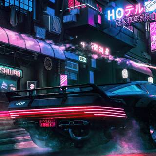 4k Cyberpunk iPhone wallpaper