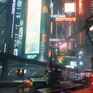 4k Cyberpunk iPhone wallpaper