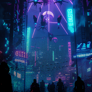 4k Cyberpunk iPhone wallpaper