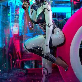 4k Cyberpunk iPhone wallpaper