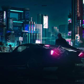 4k Cyberpunk iPhone wallpaper