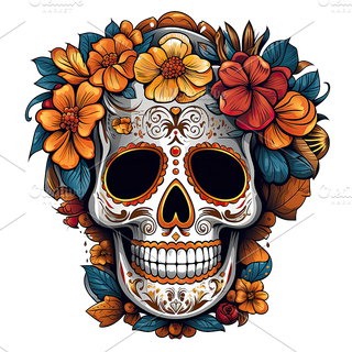 Y2k desktop skull wallpaper