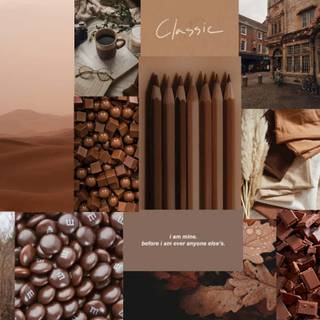 Cozy brown wallpaper