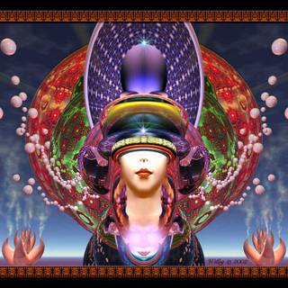 3D digital wallpaper