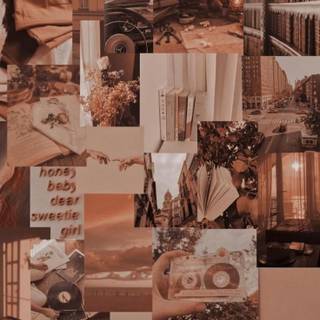 Cozy brown wallpaper