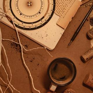 Cozy brown wallpaper