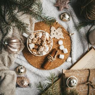 Cozy brown wallpaper