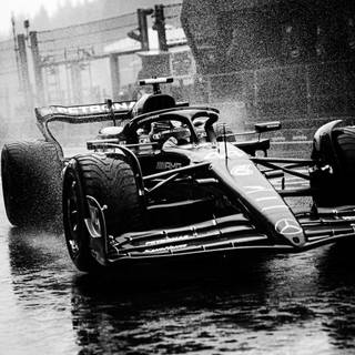 F1 black and white wallpaper
