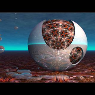 3D digital wallpaper