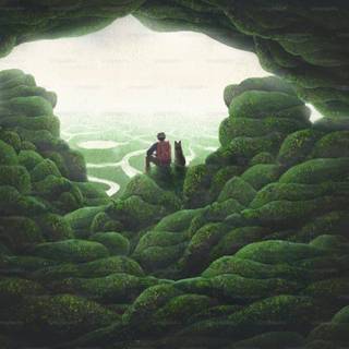 Fantasy green wallpaper