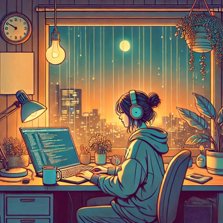 Coder girl wallpaper