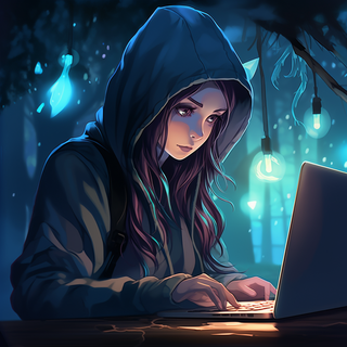 Coder girl wallpaper