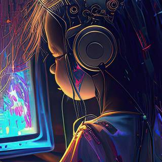 Coder girl wallpaper