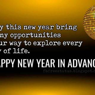 Advance Happy New Year 2026 wallpaper