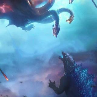 Godzilla blue wallpaper