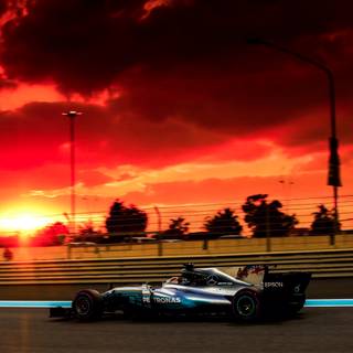F1 sunset wallpaper