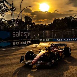 F1 sunset wallpaper