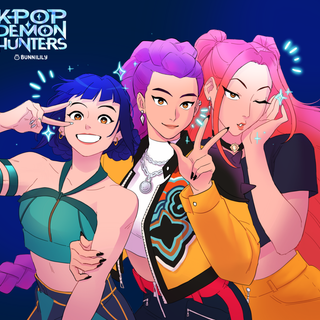 Kpop Demon Hunters fanart wallpaper