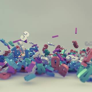 Desktop numbers wallpaper