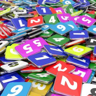 Desktop numbers wallpaper