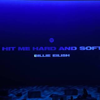 Billie Eilish blue desktop wallpaper