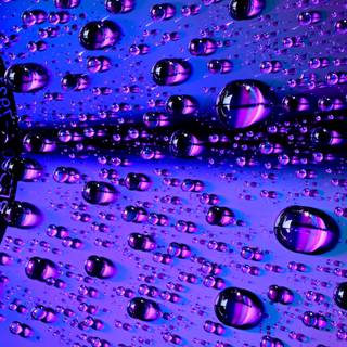 Amoled water drop wallpaper