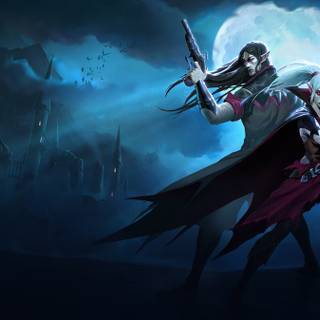 Dark anime aesthetic PS5 wallpaper