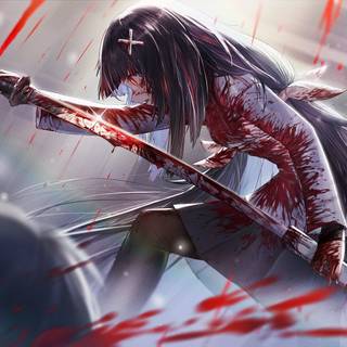 Dark anime aesthetic PS5 wallpaper