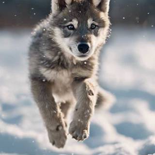 Wolf pup wallpaper