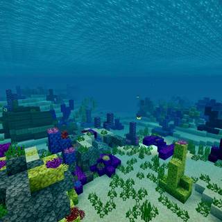 Minecraft underwater wallpaper