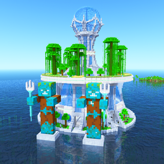 Minecraft underwater wallpaper