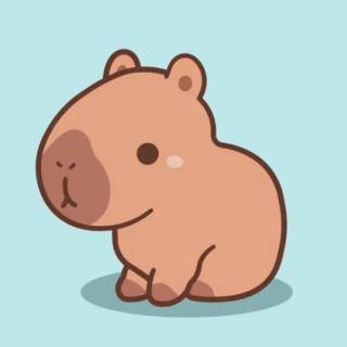 Kawaii capybara wallpaper