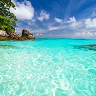 Turquoise water wallpaper