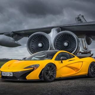 Yellow McLaren wallpaper