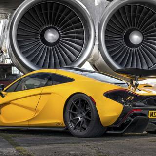 Yellow McLaren wallpaper