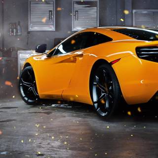 Yellow McLaren wallpaper