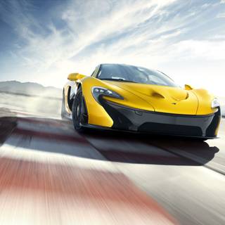 Yellow McLaren wallpaper