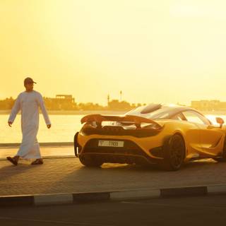 Yellow McLaren wallpaper