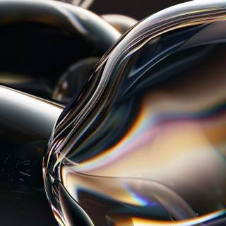Liquid glass wallpaper