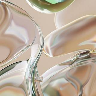 Liquid glass wallpaper