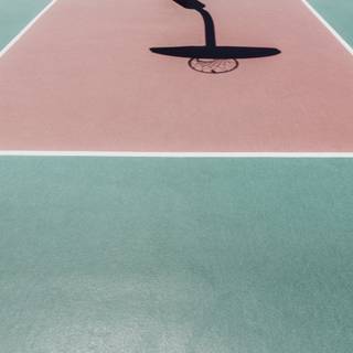 Pink blue basketball desktop wallpaper