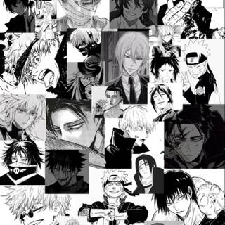 White and black anime manga wallpaper