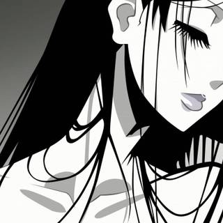 White and black anime manga wallpaper
