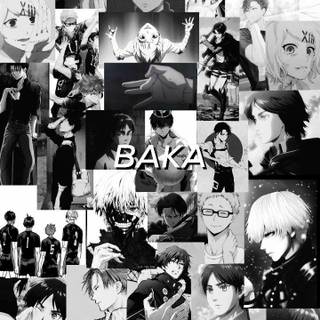 White and black anime manga wallpaper